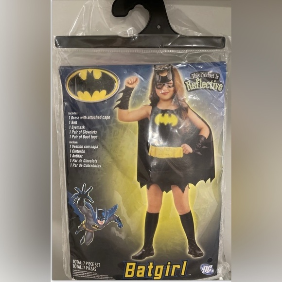 DC Comics Batgirl Costume Gotham Reflective 7 Piece Set Sz XL (14-16) - Picture 1 of 4